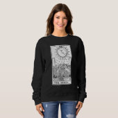 Sweatshirt Sorcière Craft Wiccan Card Witchy Gothic Scary Hal (Devant entier)
