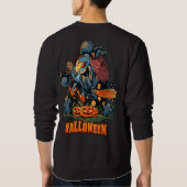 Sweatshirt Sorcière effrayante sur une chambre (Dos)