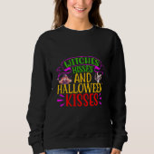 Sweatshirt Sorcières Baisers Et Baisers D'Halloween (Devant)