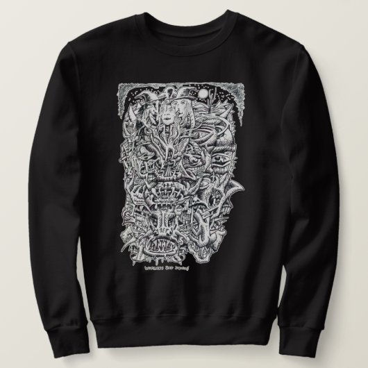 Sweatshirt Sorcières et diables, par Brian Benson. (Design devant)