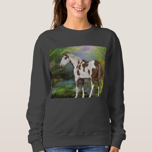 Sweatshirt Sorrel Tovero Paint Horse Imprimer (Devant)