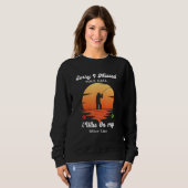 Sweatshirt Sorry I Missed Your Call Was On Other Line Fishin (Devant entier)