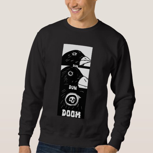 Sweatshirt Sort malheureux Raven (Devant)
