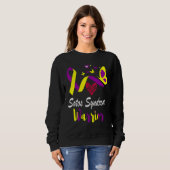 Sweatshirt Sotos Syndrome Awareness Butterfly Support Yellow  (Devant entier)