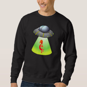 Sweatshirt Soucoupe Volante De L'Espace Extérieur Sur Poussée