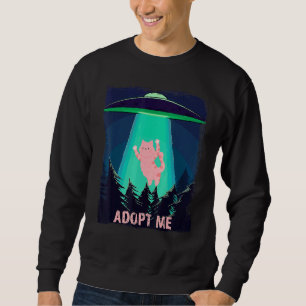 Sweatshirt Soucoupe Volante Ufo Adopter Un Tee D'Enlèvement D