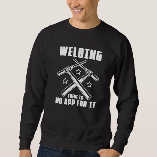Sweatshirt Soudage Rétro Il N'Y A Pas D'Application Pour Il W (Devant)