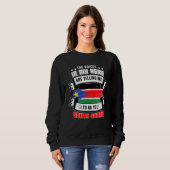 Sweatshirt Soudan du Sud dans ma tête (Devant entier)