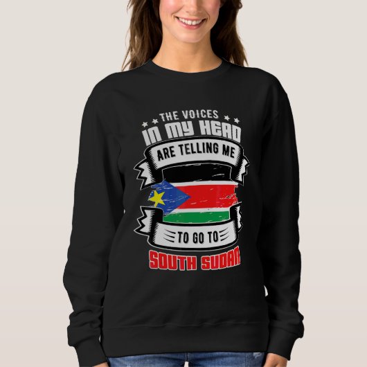 Sweatshirt Soudan du Sud dans ma tête (Devant)