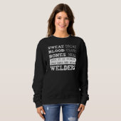 Sweatshirt Souder de soudage des os de sang de sudation (Devant entier)