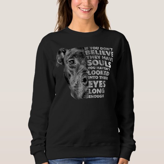 Sweatshirt Soul Pitbull I Love Pitbull Amoureux des chiens 60 (Devant)