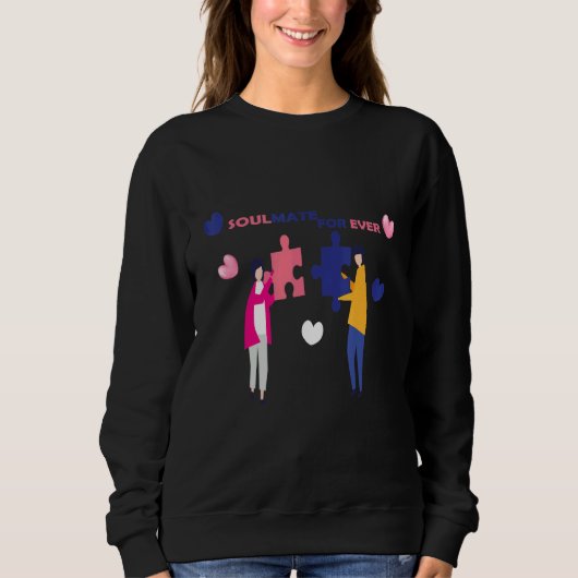 Sweatshirt Soulmates For Ever Matching Couple For Husband and (Devant)