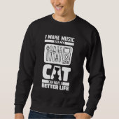 Sweatshirt Sound Engineer Cat Producer - Studio Audio Enginee (Devant)