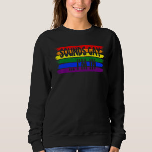 Sweatshirt Sounds Lgbt Gay Je Suis Fière En Mois Graphic Para