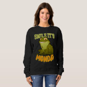 Sweatshirt Souriez C'est lundi grenouille (Devant entier)