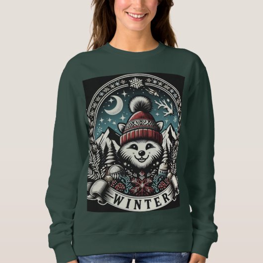 Sweatshirt Sourire d'hiver (Devant)