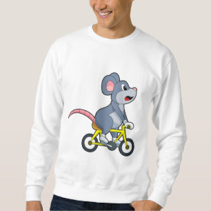 Sweatshirt Souris avec Bicyclette