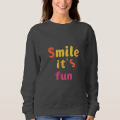 Sweatshirt Souris c'est amusant simplement femmes pleine slim (Devant)