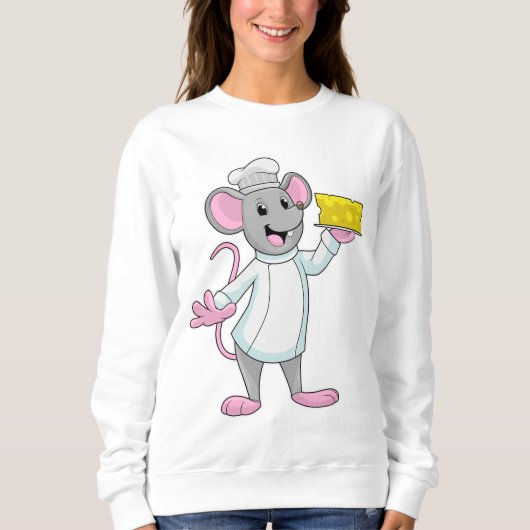 Sweatshirt Souris comme cuire avec du fromage (Devant)