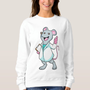 Sweatshirt Souris comme docteur avec manteau de docteur