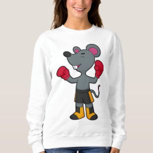 Sweatshirt Souris en boîte avec gants de boxe