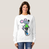 Sweatshirt Souris en forme avec corde (Devant entier)