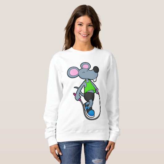 Sweatshirt Souris en forme avec corde (Devant entier)
