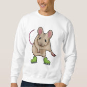 Sweatshirt Souris Patinage sur glace Patins sur glace (Devant)