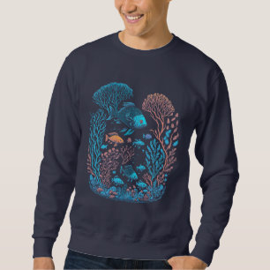 Sweatshirt Sous la mer l'art de la barrière de corail