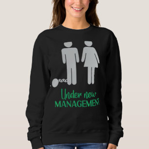 Sweatshirt Sous La Nouvelle Gestion Marié Groom Verrouillé Ma