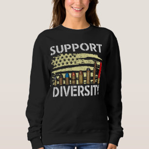 Sweatshirt Soutenez la diversité des balles de pistolet Vint