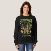 Sweatshirt Soutenez votre agriculture agricole locale (Devant entier)