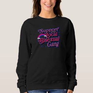 Sweatshirt Soutenez Votre Gang Bisexuel Bi Lgbtq Ally Tre