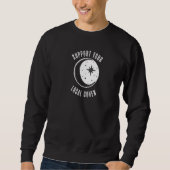 Sweatshirt Soutenez votre lune cuve locale Wiccan Witch Pagan (Devant)