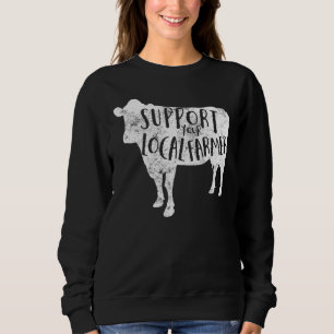 Sweatshirt Soutenez votre vache en détresse agricole locale