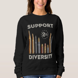 Sweatshirt Soutenir la diversité Point de vue Deuxième amende