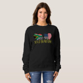 Sweatshirt South African American Pride Black Beauty African  (Devant entier)