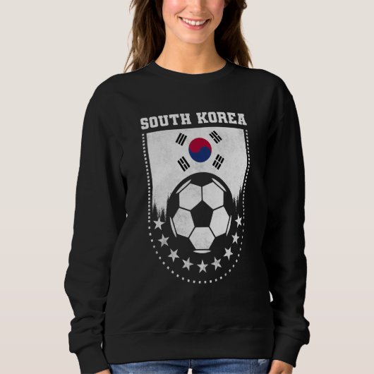 Sweatshirt South Korea Flag Soccer Fan (Devant)