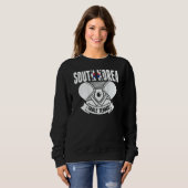Sweatshirt South Korea Table Tennis   Support Korean Ping Pon (Devant entier)