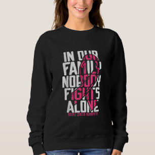 Sweatshirt Soutien au cancer du sein Famille rose Cancer du s
