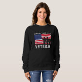 Sweatshirt Soutien patriotique Votre vétéran local (Devant entier)