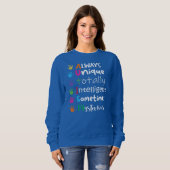 Sweatshirt Soutien sensibilisation sur l'autisme Autisme Enfa (Devant entier)