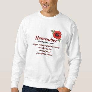 Sweatshirt Souvenez-vous de Poppy Tribute Shirt