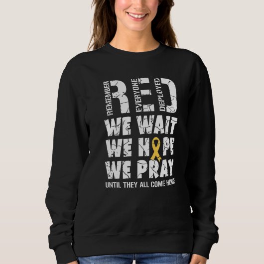Sweatshirt Souvenez-vous de tout le monde déployé Red Friday  (Devant)