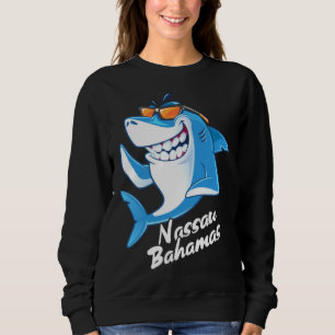 Sweatshirt Souvenir de vacances aux requins aux Bahamas à Nas