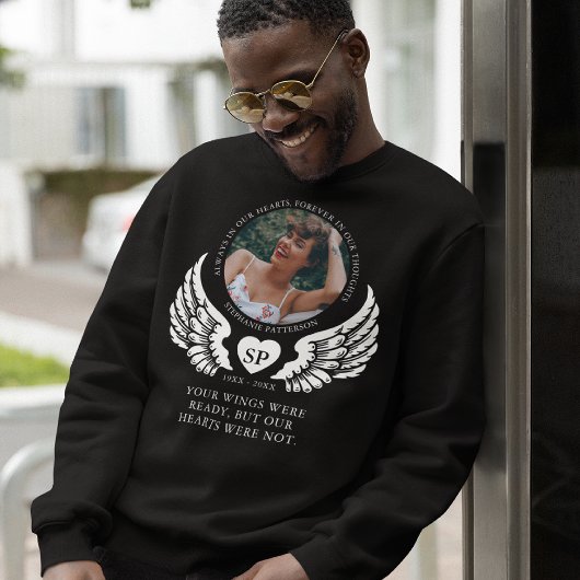 Sweatshirt Souvenir Photo & Ange Wings Mémorial