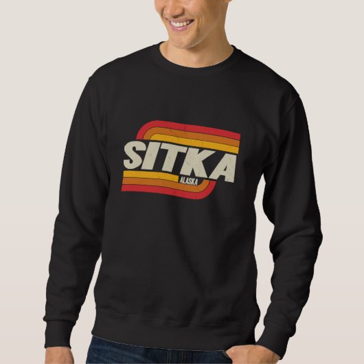 Sweatshirt Souvenir vintage de Sitka AK (Devant)