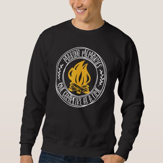 Sweatshirt Souvenirs Camping de feu de camp (Devant)