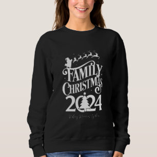 Sweatshirt Souvenirs de Noël en famille 2024 ensemble corresp