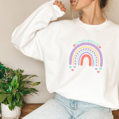 Sweatshirt Soyez gentil avec votre esprit | Rainbow Peach Can